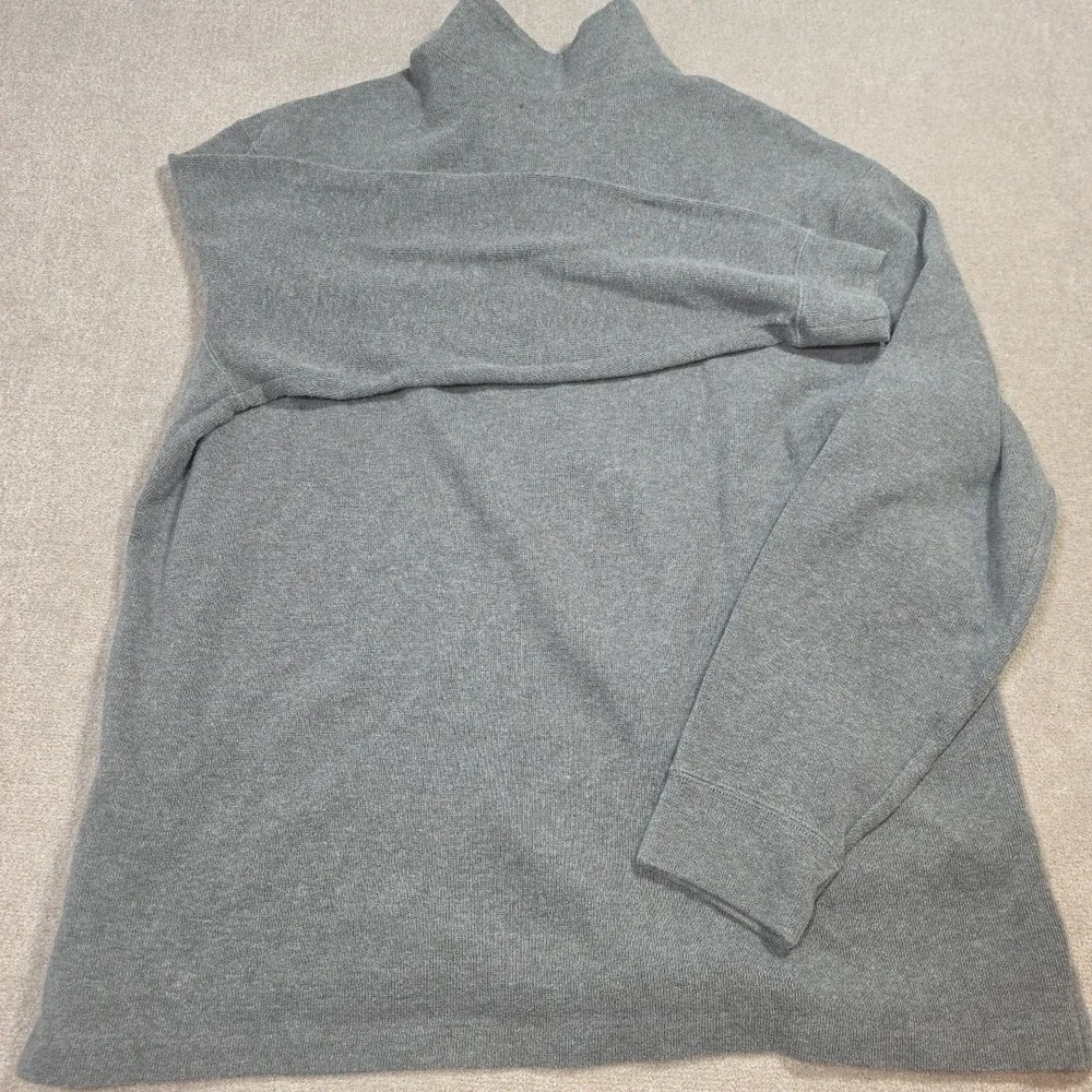 Polo Ralph Lauren Men's XL X-Large Gray 1/4 Zip Pullover Sweater Cotton Classic